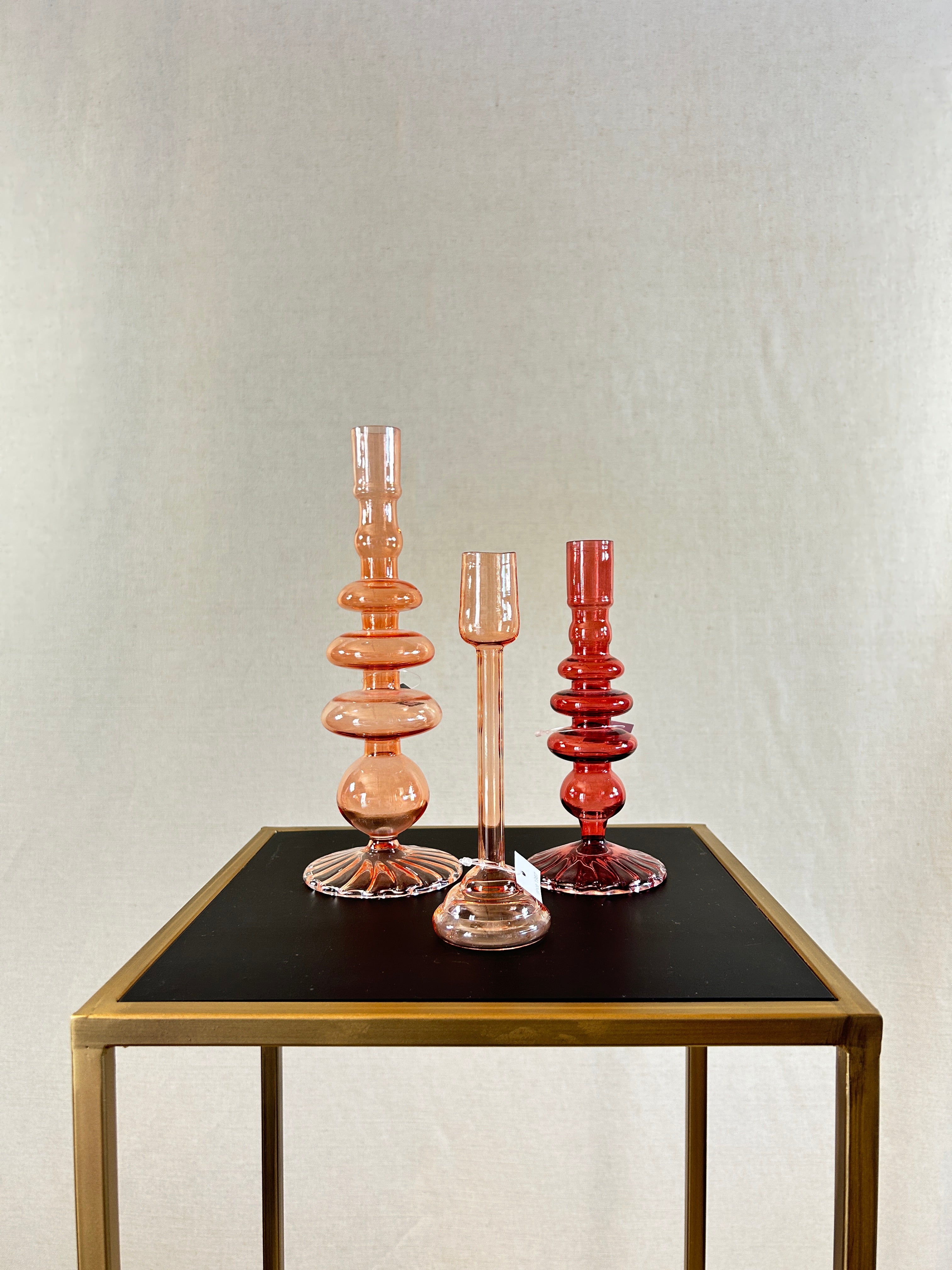 Bougeoirs colorés