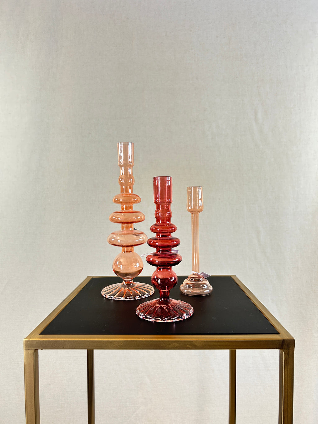 Bougeoirs colorés