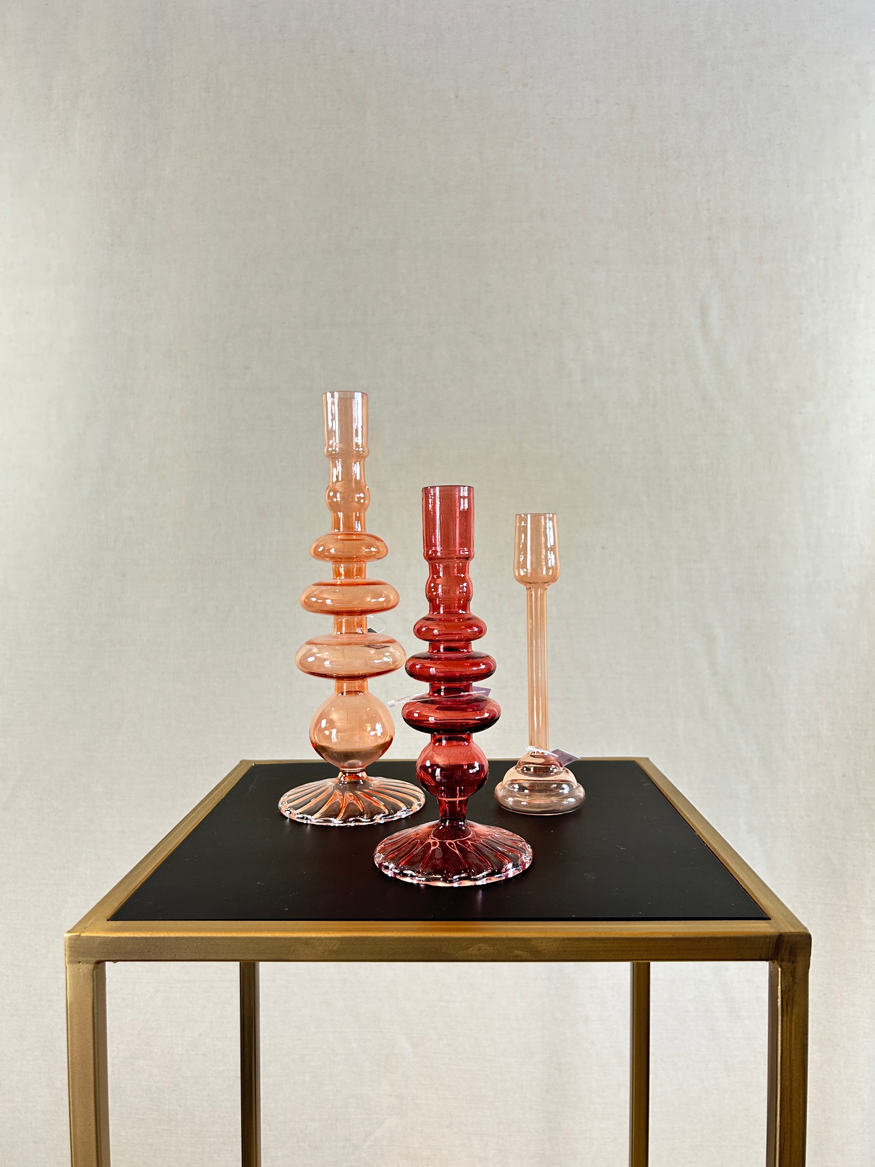 Bougeoirs colorés