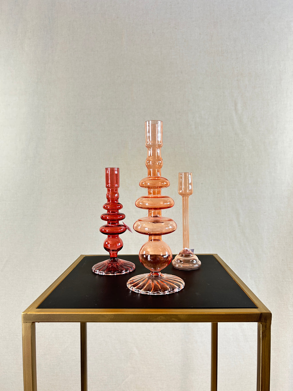 Bougeoirs colorés