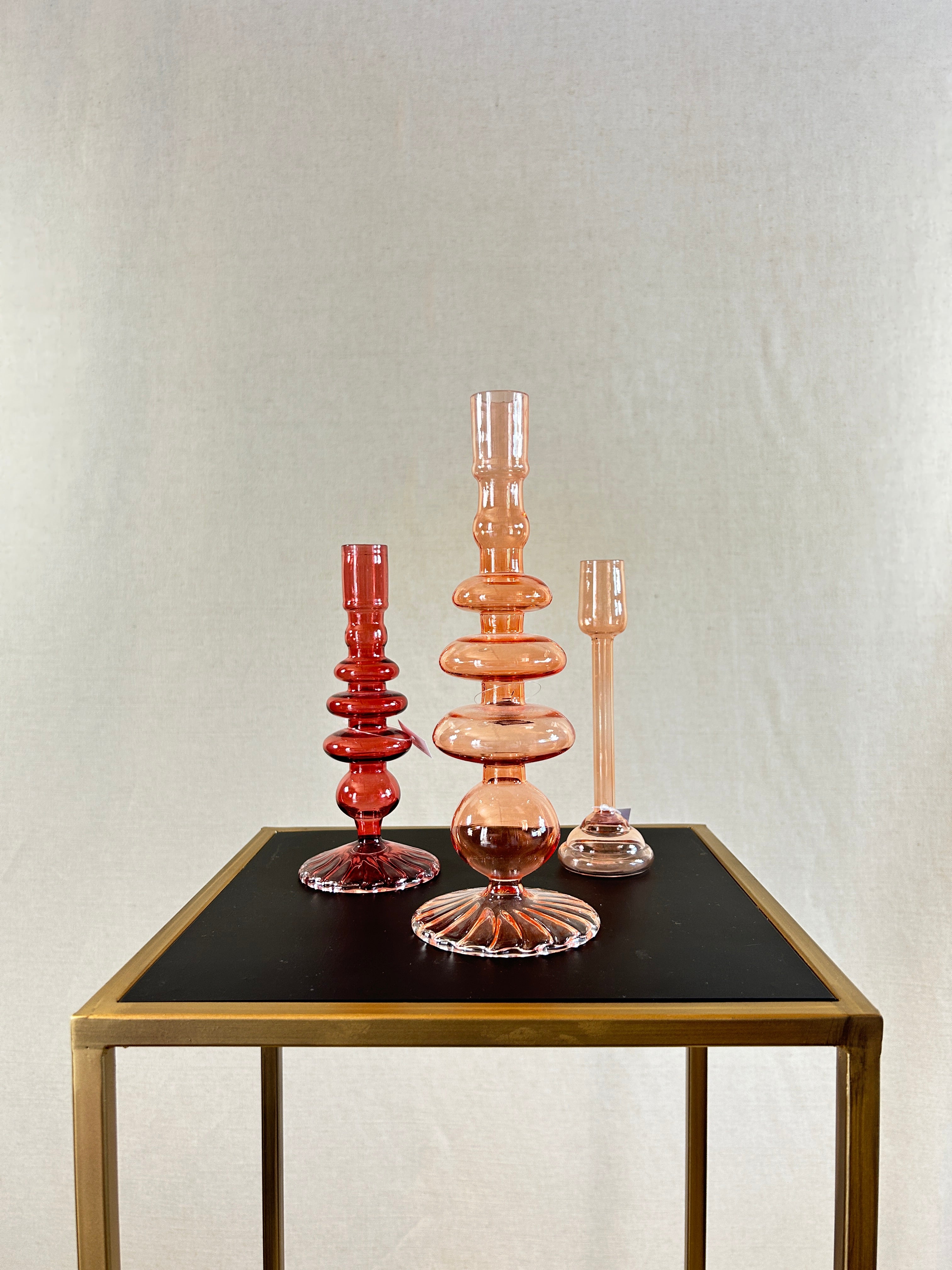 Bougeoirs colorés