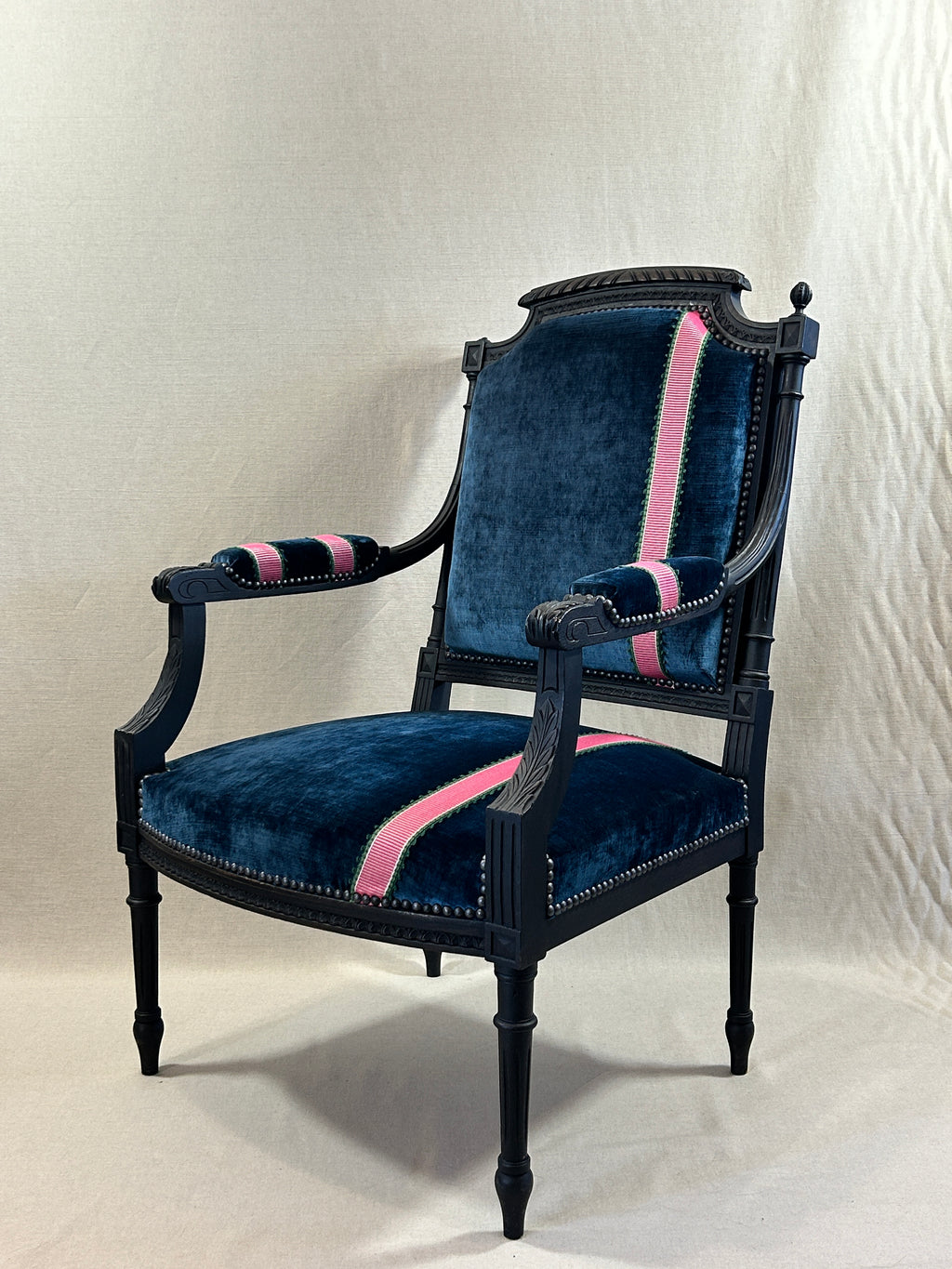 Fauteuil bleu nuit