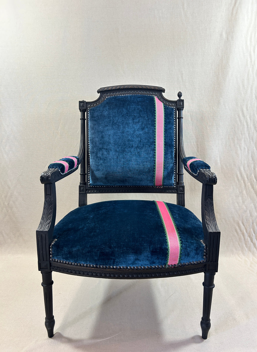 Fauteuil bleu nuit
