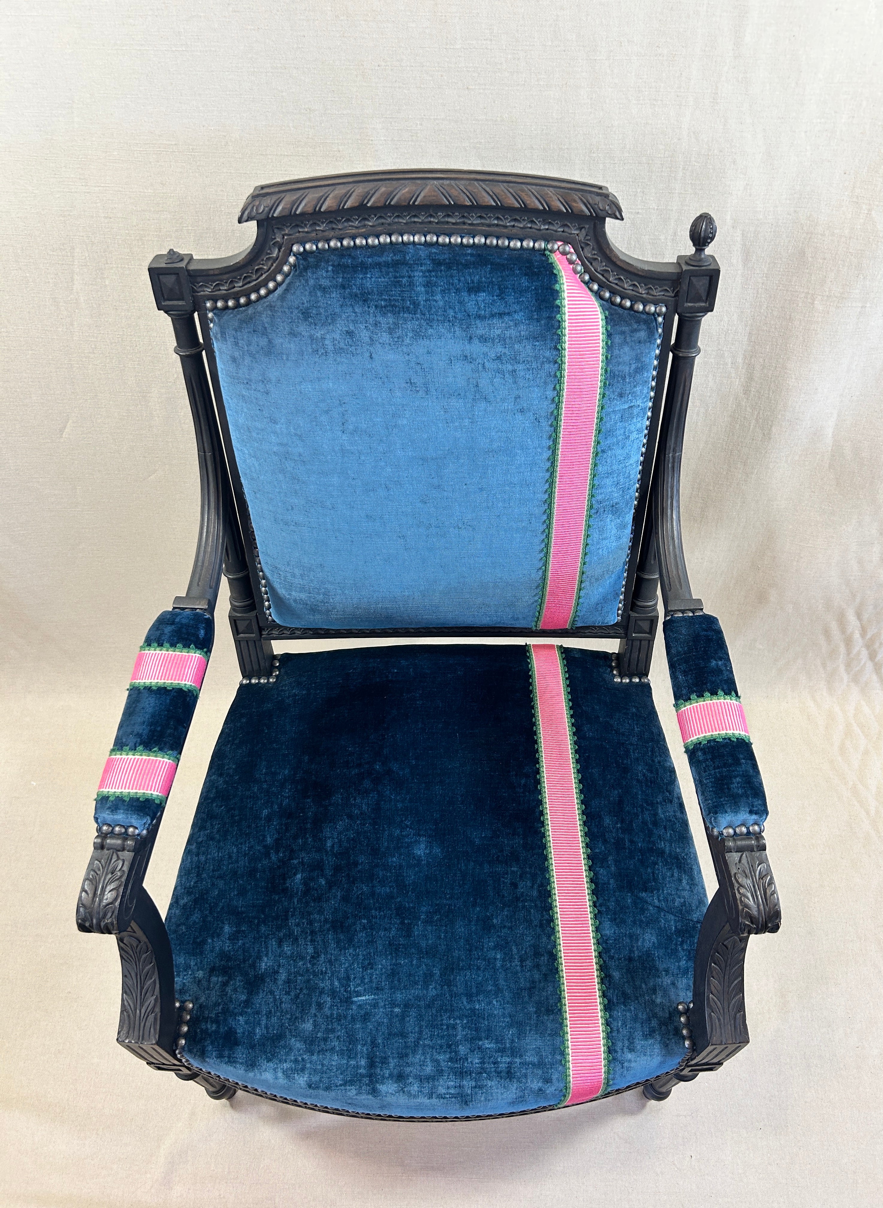 Fauteuil bleu nuit