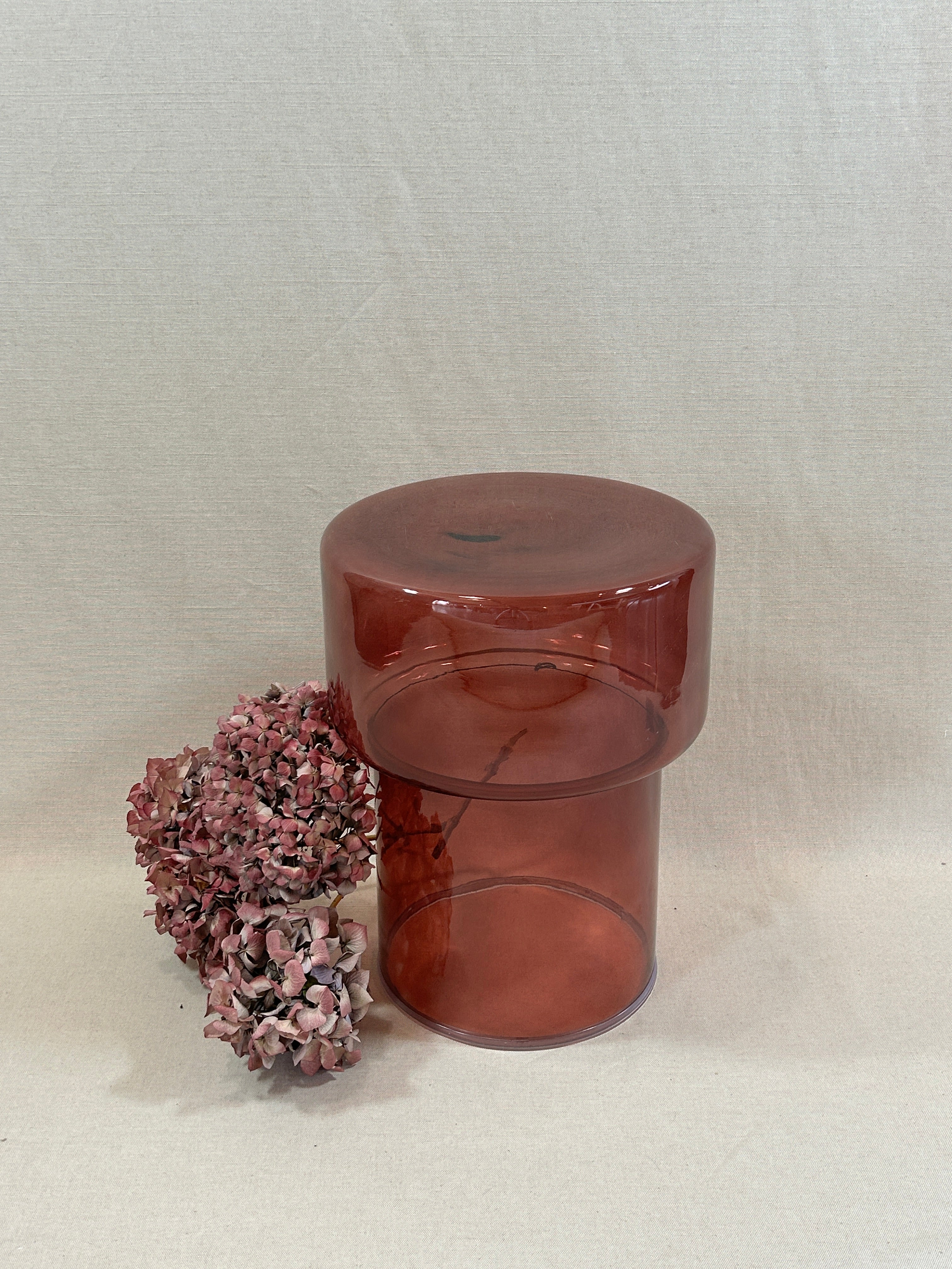 Table d'appoint en verre