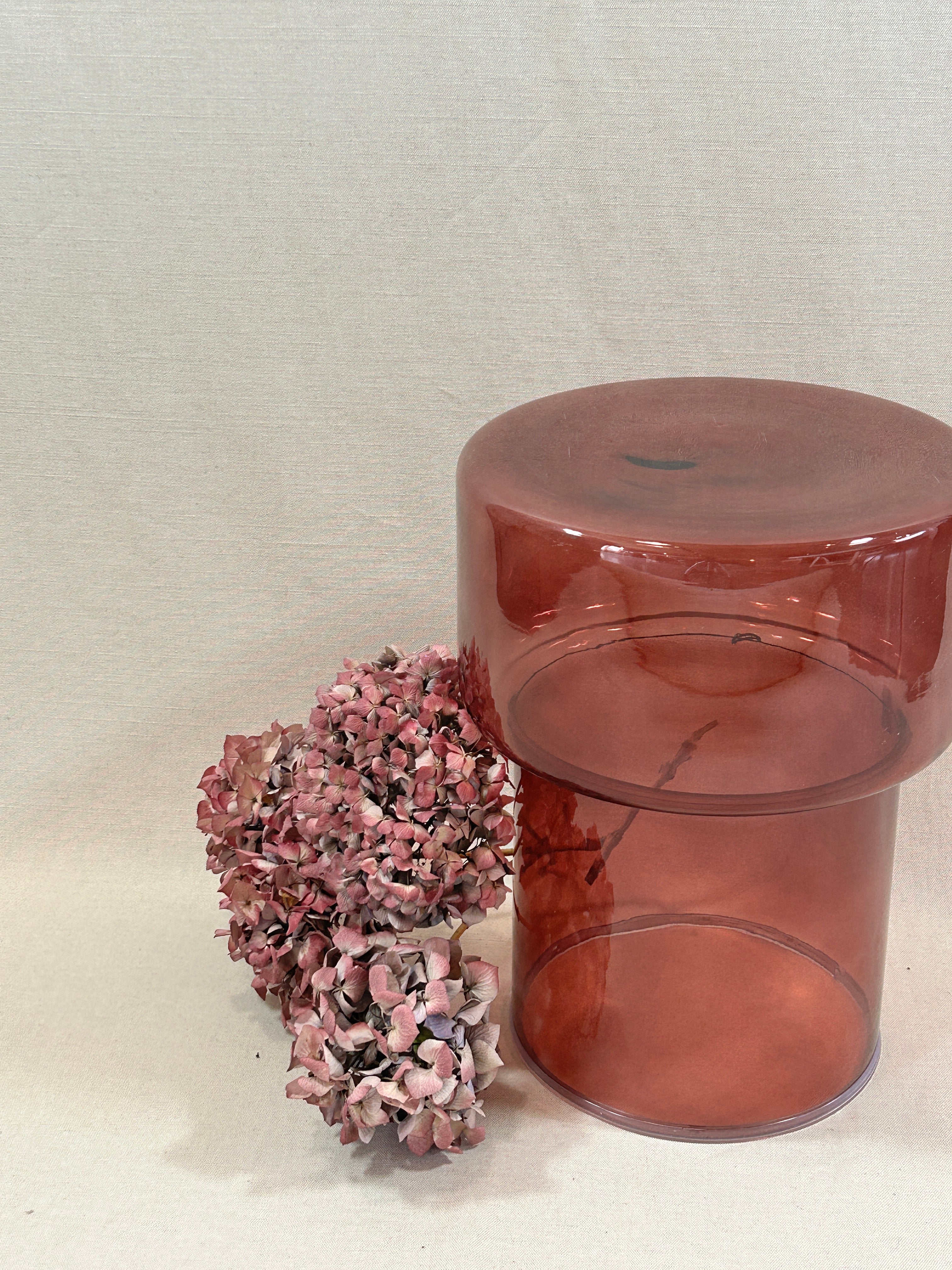 Table d'appoint en verre