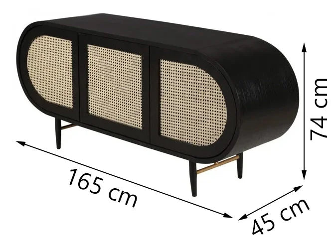 Commode rotin